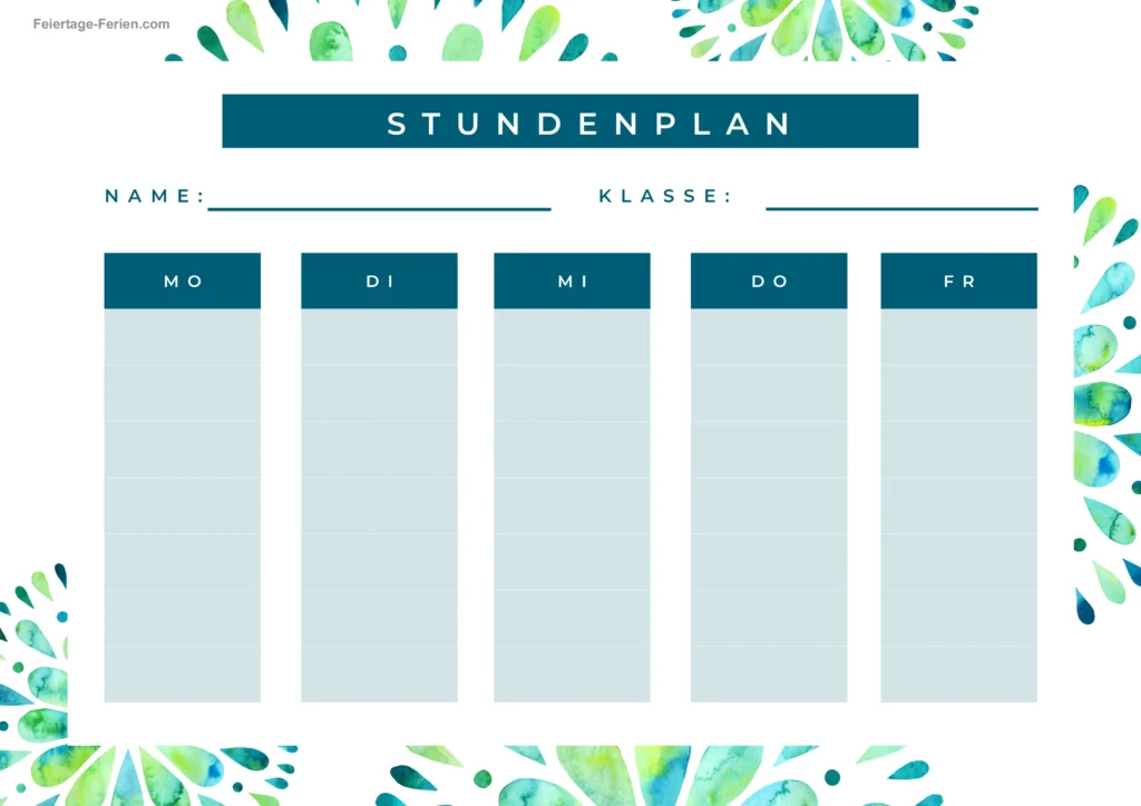 Stundenplan 2